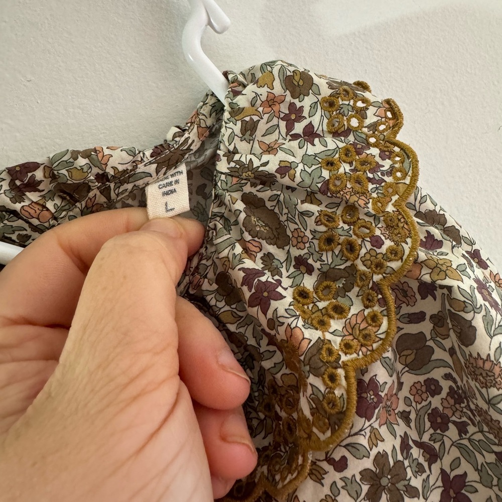 Doen Evalene in cream poppy bell floral size L - Picture 5 of 6